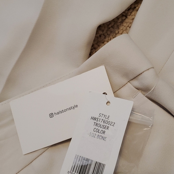 NWT Halston straight leg bone trouser pants - Picture 4 of 12